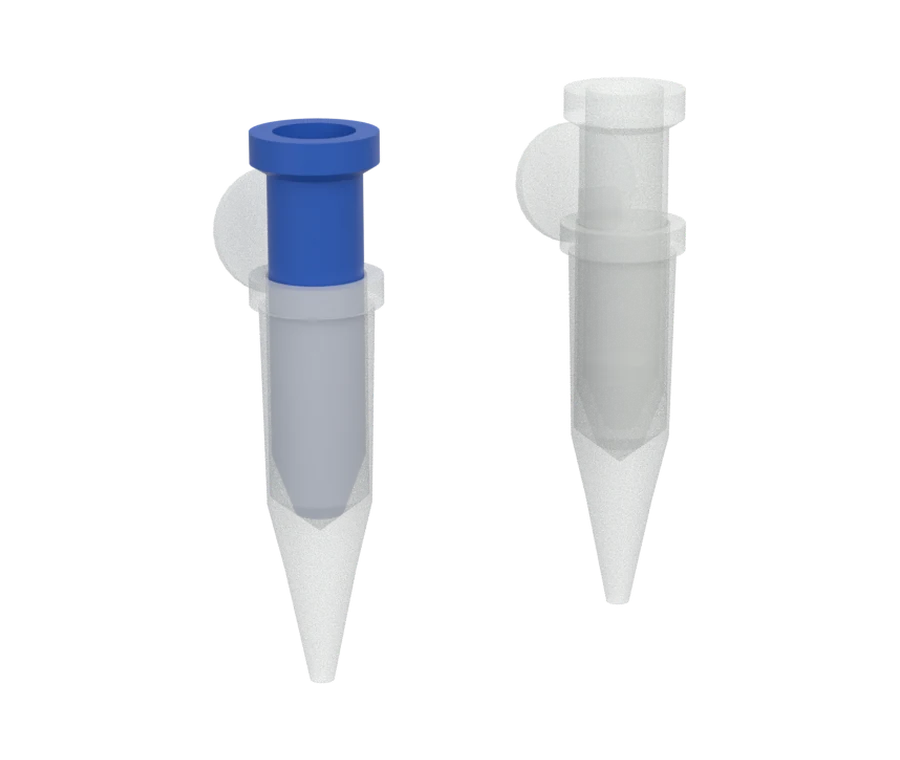 A spin column with its silica membrane in a collection tube